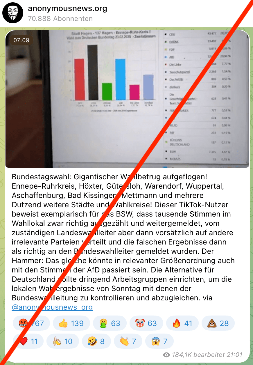 Screenshot Anon Datenvergleich