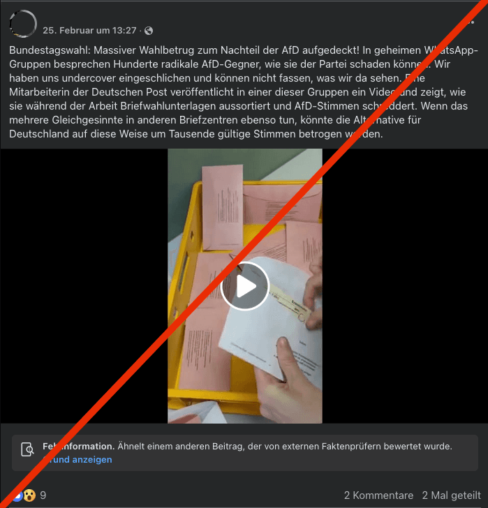 Screenshot Share Schreddervideo