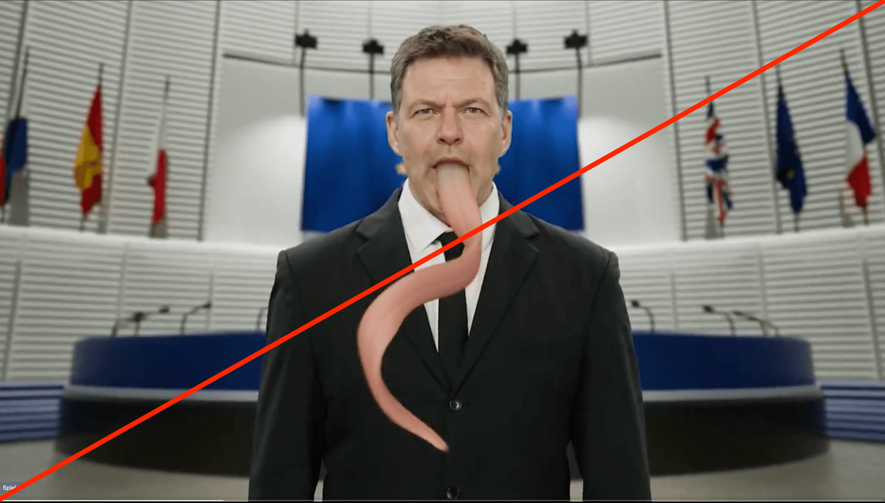 Screenshot Sanktionenvideo Habeck