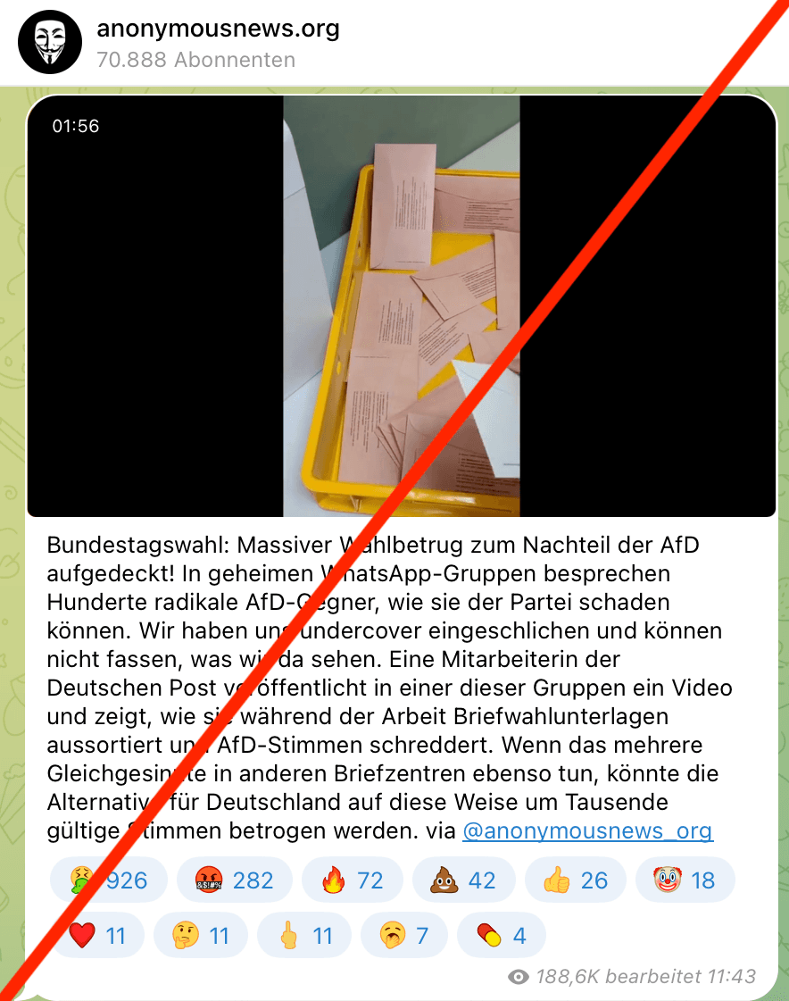 Screenshot anonymousnews Schredder