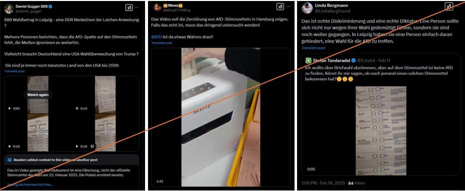Wahlbetrug - Drei Posts durchgestrichen